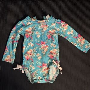 Ruffle Butts Floral Baby Swimsuit